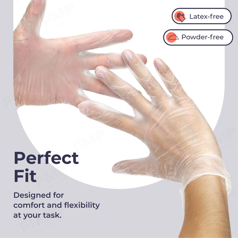 Disposable Vinyl Gloves 100/box (XL)