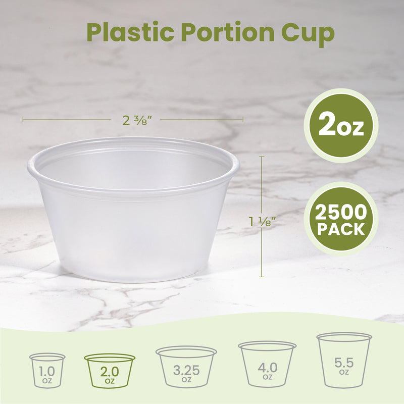 2oz Plastic Portion Cup with no lid, BPA Free