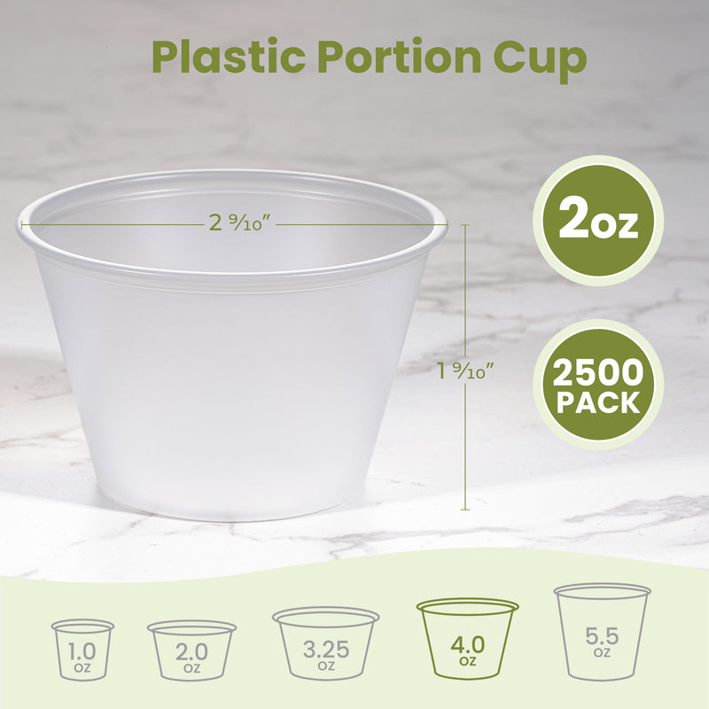 4oz Plastic Portion Cup with no lid, BPA Free