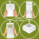 Bakery / Cake Box with Window 6x6x3", Auto-Popup - Inbulks