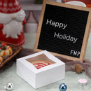 Bakery / Cake Box with Window 6x6x3", Auto-Popup - Inbulks