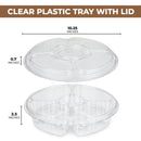 10" Round Plastic Appetizer Tray with Lid - Inbulks