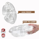 10" Round Plastic Appetizer Tray with Lid - Inbulks