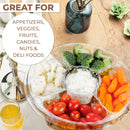 10" Round Plastic Appetizer Tray with Lid - Inbulks