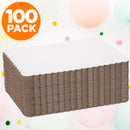 14" White Rectangle Cake Boards - Inbulks