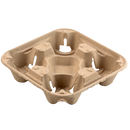 Pulp Fiber Drink Carrier Tray for 4 cups - Inbulks