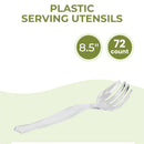 Clear Heavy Duty Plastic Serving Fork 8.5'' - Inbulks