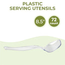 Clear Heavy Duty Plastic Serving Spoon 8.5'' - Inbulks