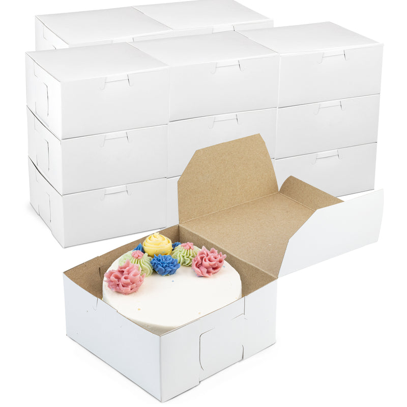 Kraft Pie Boxes - 6x6x3 Inch no window
