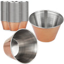 Copper Plated Stainless Steel Round Sauce Cups 2.5oz