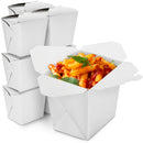 32oz White Rectangle Paper Take Out Food Containers - Inbulks