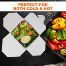 32oz White Rectangle Paper Take Out Food Containers - Inbulks