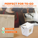 32oz White Rectangle Paper Take Out Food Containers - Inbulks