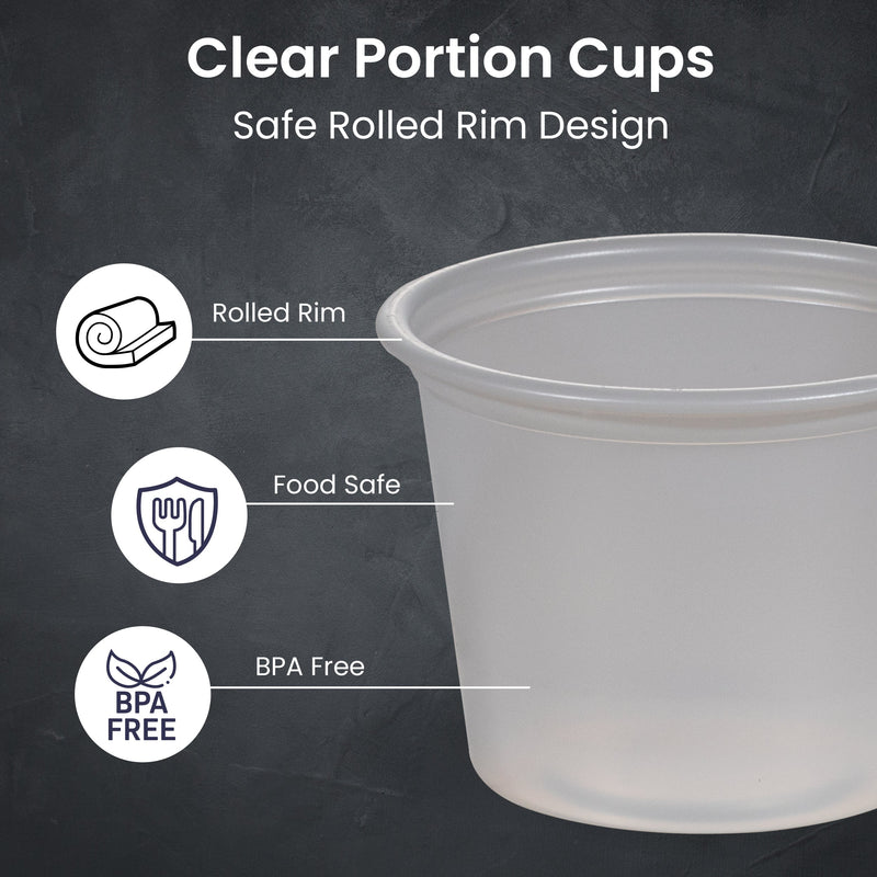 Plastic Portion Cup with no lid, BPA Free - Inbulks
