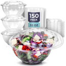 BPA Free Clear Plastic Bowl With Dome Lids Combo - Inbulks