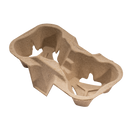 Pulp Fiber Drink Carrier Tray for 2 cups - Inbulks