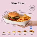 5 LB White Paper Food Trays