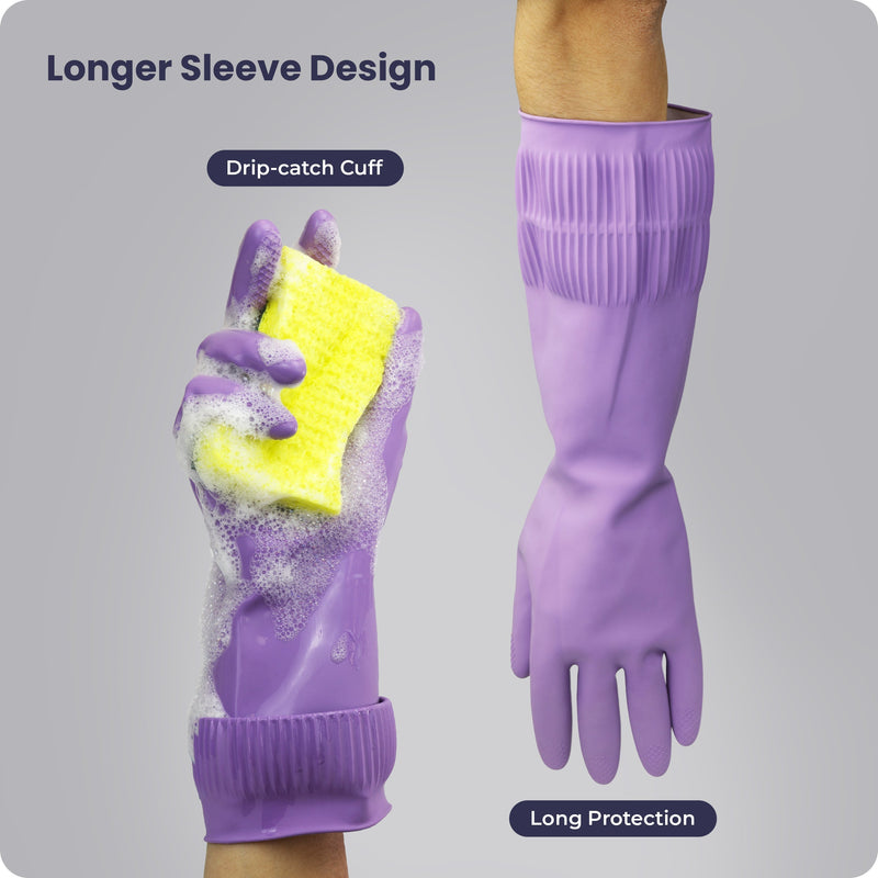 Long Sleeve Dish Gloves 120Pair (M)