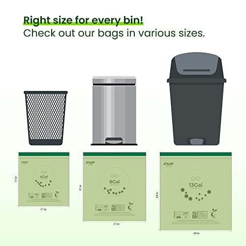 4 Gallon Compostable Trash Bags - Inbulks