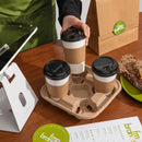 Pulp Fiber Drink Carrier Tray for 4 cups - Inbulks
