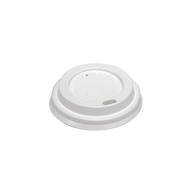 Plastic Dome Lid for 4oz Hot Cup White
