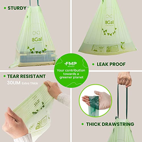 8 Gallon Compostable Trash Bags - Inbulks