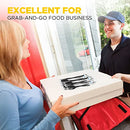 Black Plastic Cutlery Set with Disposable Spoon, Fork, Knife, Napkin, Salt and Pepper Packets - Inbulks