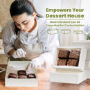 Cupcake/Donut Boxes with Window - 14x10x4 Inches Pastry Boxes - Inbulks