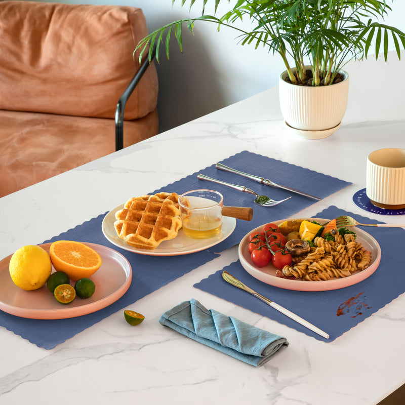 Blue Disposable Paper Placemat