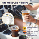 Fit Meal Prep 16 oz Clear Plastic Cups with Strawless Sip Lids, Disposable Cups for Iced Coffee, Smoothies, Cold Drinks and Parties, 100 pack