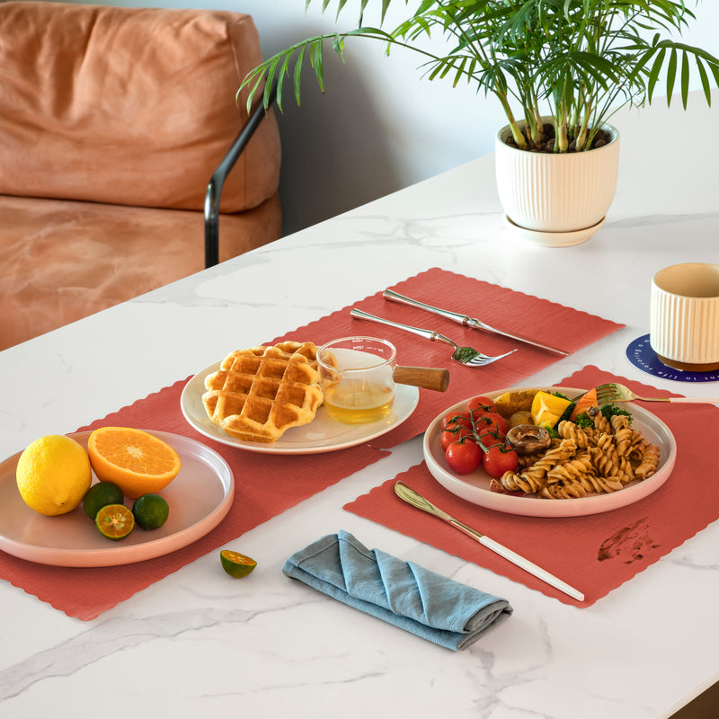 Red Disposable Paper Placemat