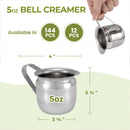 Stainless Steel Bell Creamer/Pitcher 5oz