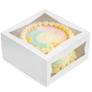 Bakery / Pie Box with Two Windows 10x10x5", popup - Inbulks