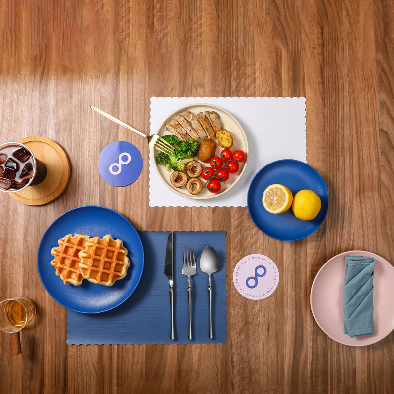 Blue Disposable Paper Placemat