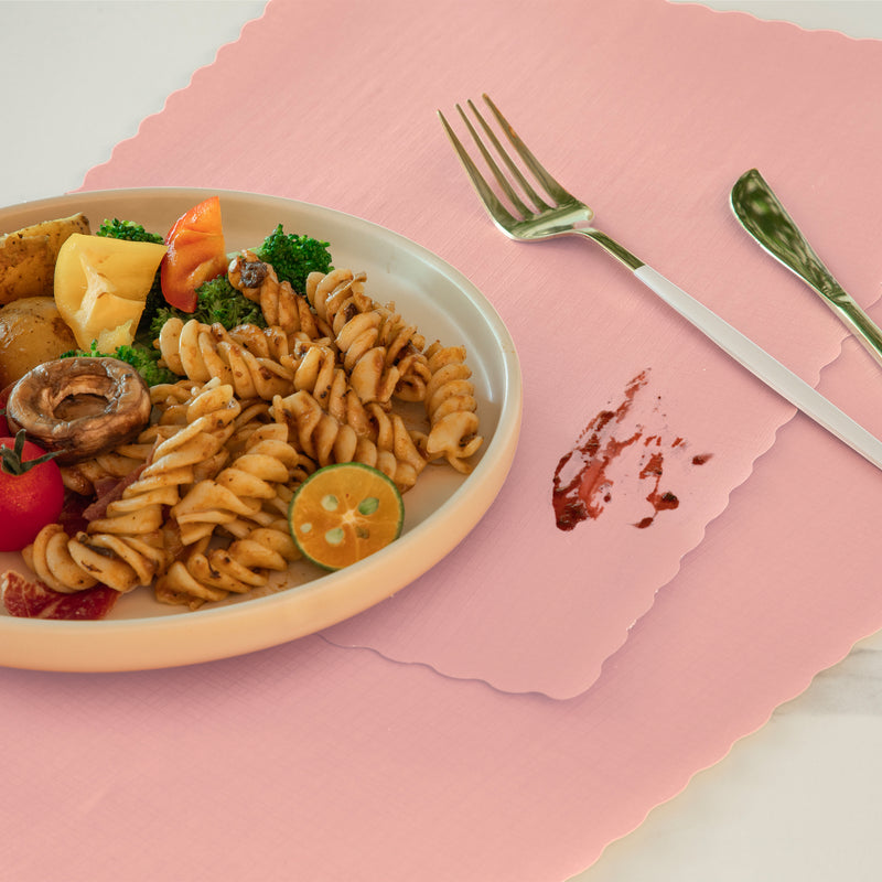 Pink Disposable Paper Placemat