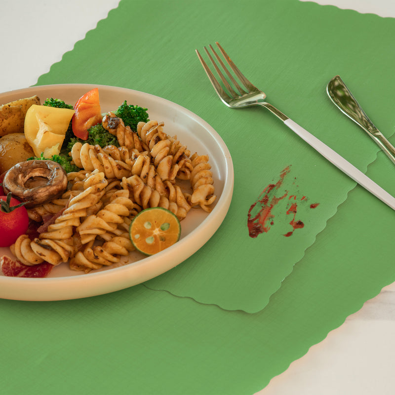 Green Disposable Paper Placemat