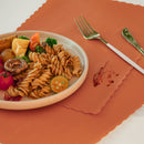 Orange Disposable Paper Placemat - Inbulks
