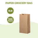 #6 Kraft Paper Bags 6LB