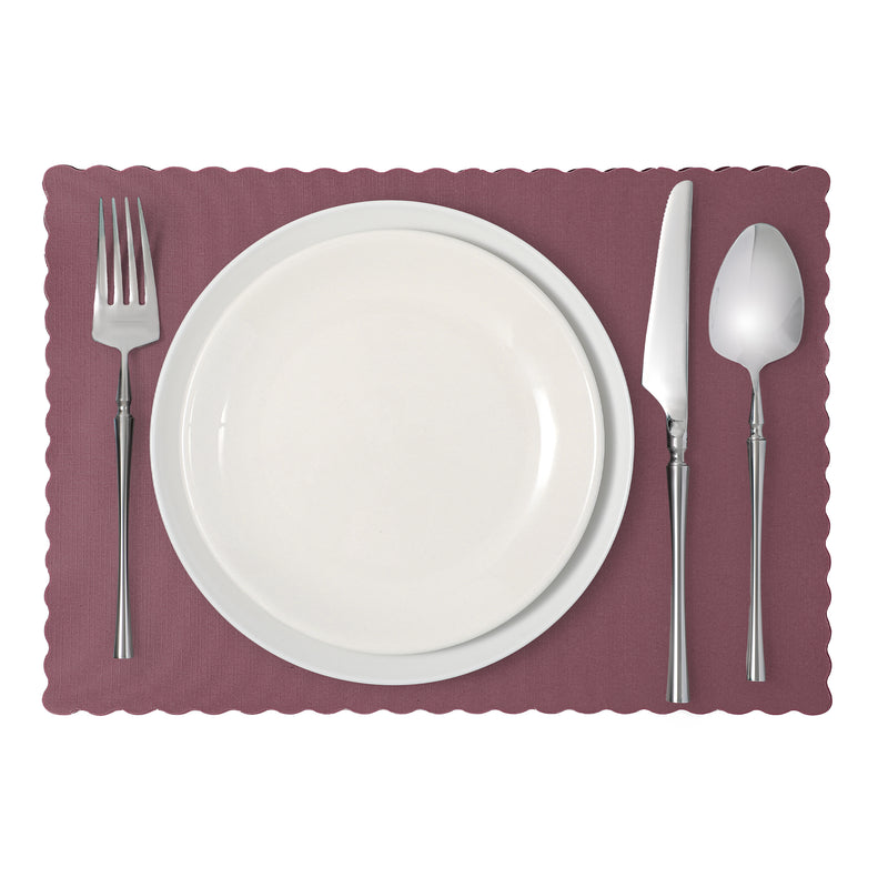 Burgundy Disposable Paper Placemat