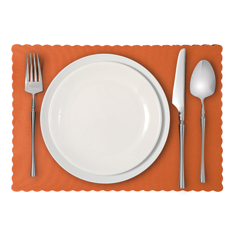 Orange Disposable Paper Placemat