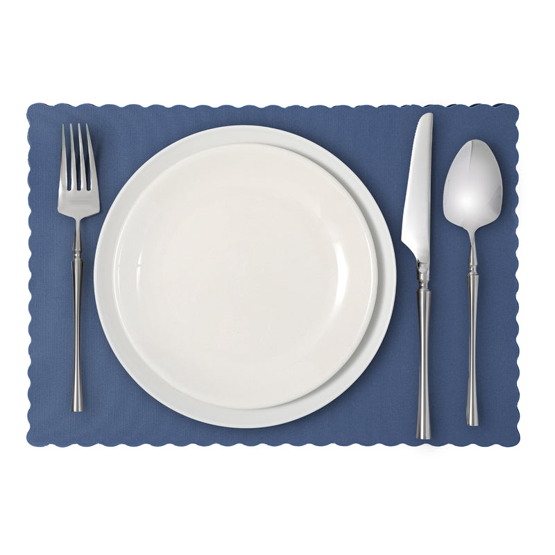 Blue Disposable Paper Placemat