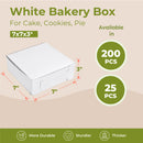 Bakery / Pie Box 7' x 7'' x 3'' with no window - Inbulks