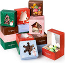 Christmas Bakery Box with Window 6x6x3 200pk