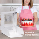 Bakery / Pie Box with Two Windows 10x10x5", popup - Inbulks