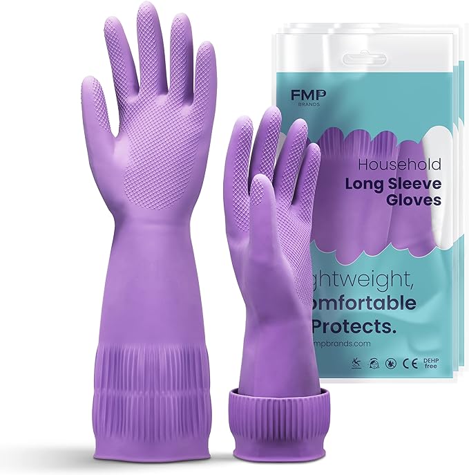 Long Sleeve Dish Gloves 120Pair (M)