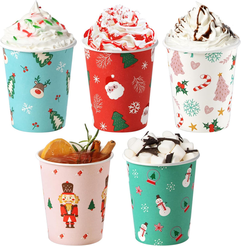 Christmas Paper Cups 8oz 1000pack