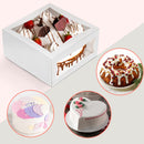 Bakery / Pie Box with Two Windows 10x10x5", popup - Inbulks