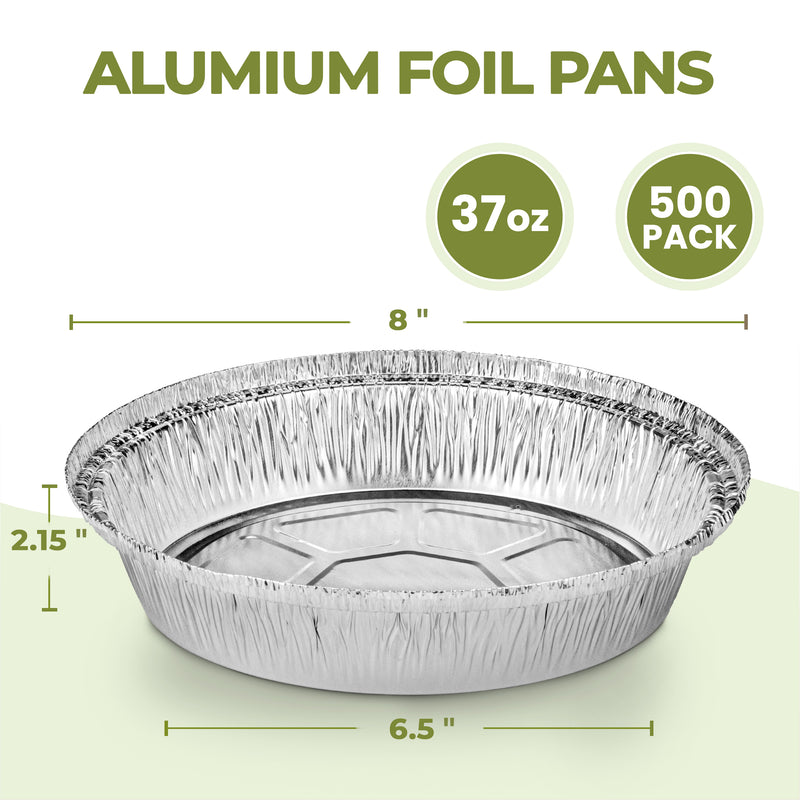 8" Round Foil Pan Aluminum with no lid