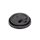 Plastic Dome Lid for 8oz Hot Cup Black - Inbulks