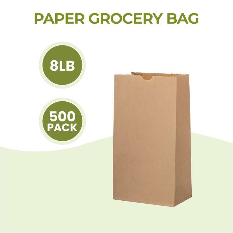 #8 Kraft Paper Bags 8LB